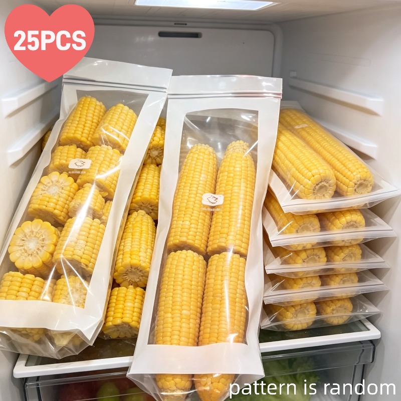 Food Storage For Restaurant - 25-Piece Reusable Fridge Preservation Bag Set,