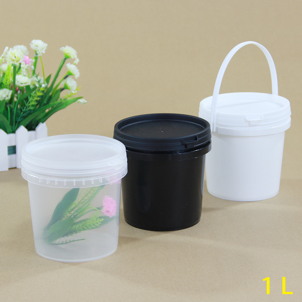 Food Storage Not Plastic - 5PCS 1L Food Grade Plastic Bucket