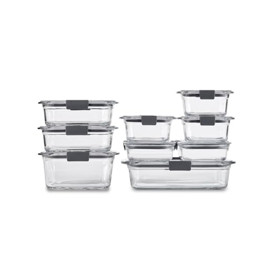 Food Storage Glass Container Set - Brilliance Glass Food Storage Containers Assorted