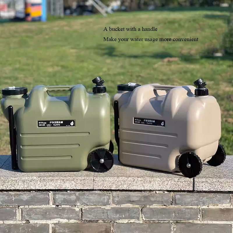 Food Storage With Wheels - 28L Large Capacity Camping Bucket Food-grade