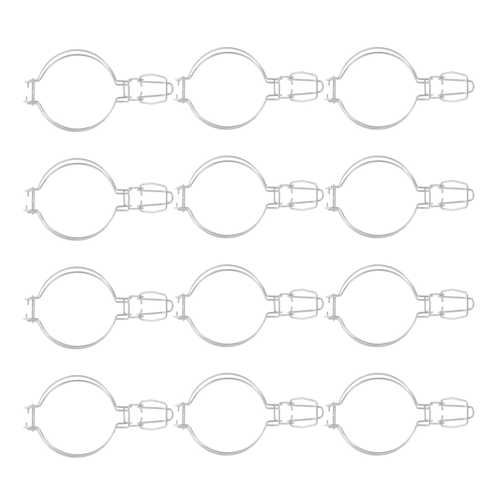 Food Storage No Plastic - 12Pcs Stainless Steel Glass Jar Sealing