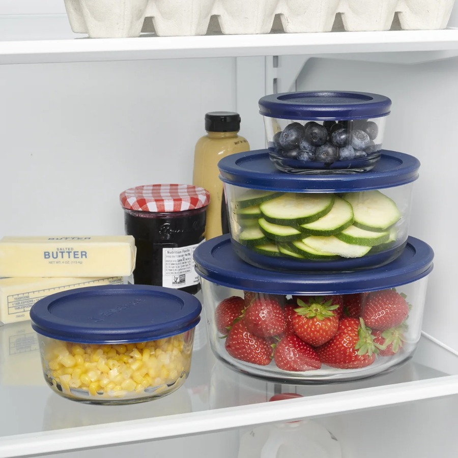Food Storage Glass Container Set - Glass Food Storage Containers with Lids,