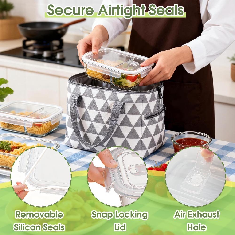 Glass Food Storage Containers  - Food Storage Glass Container Set ulasan dan harga