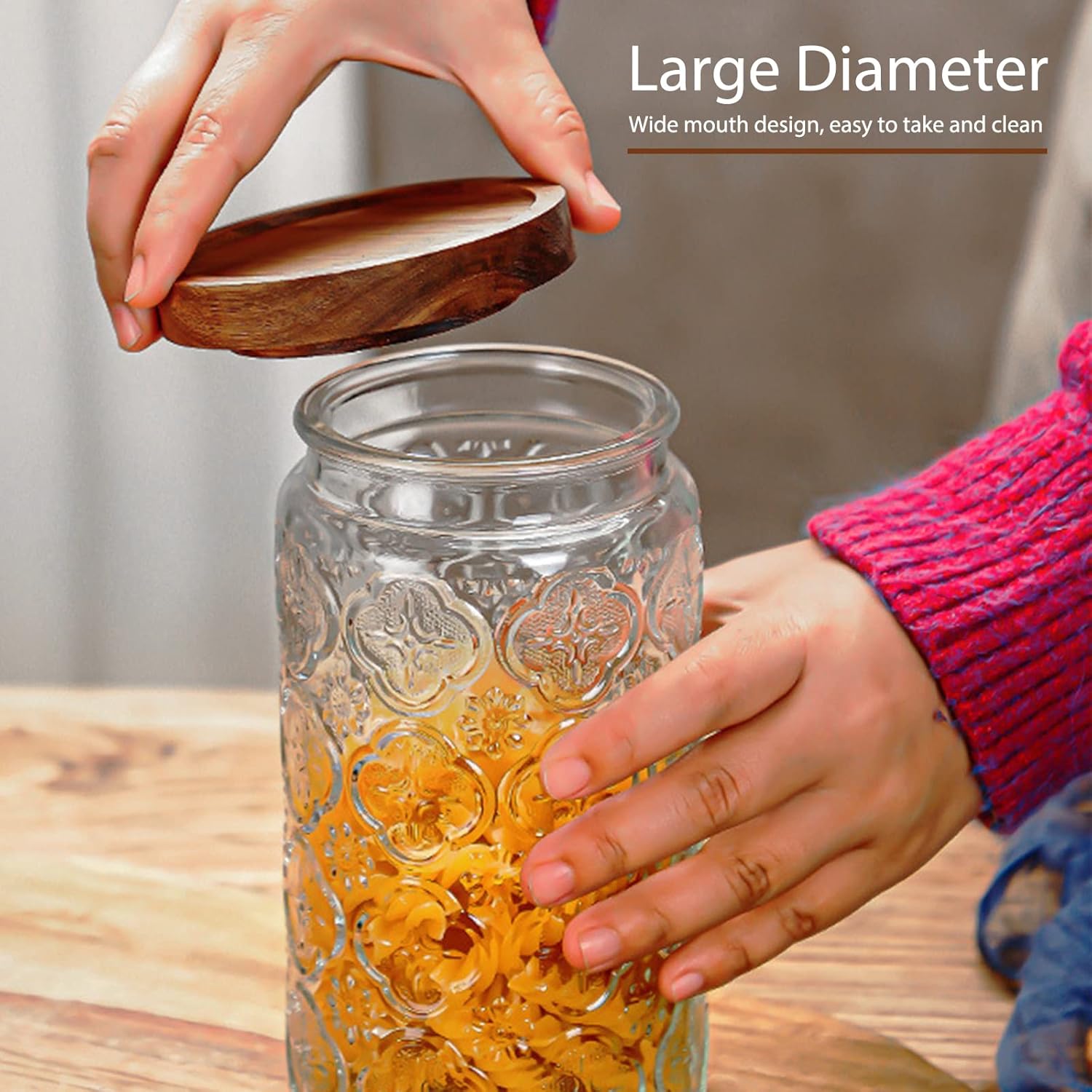 35oz/1000ml Glass Storage Jars - Food Storage Jars ulasan dan harga