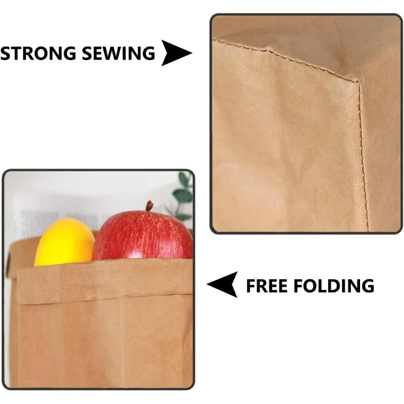 Kraft Paper Bag Washable Paper - Food Storage No Plastic ulasan dan harga