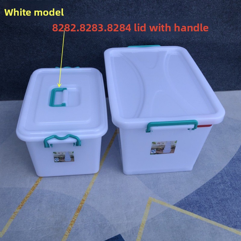 Thickened Plastic Storage Box  - Food Storage With Wheels ulasan dan harga