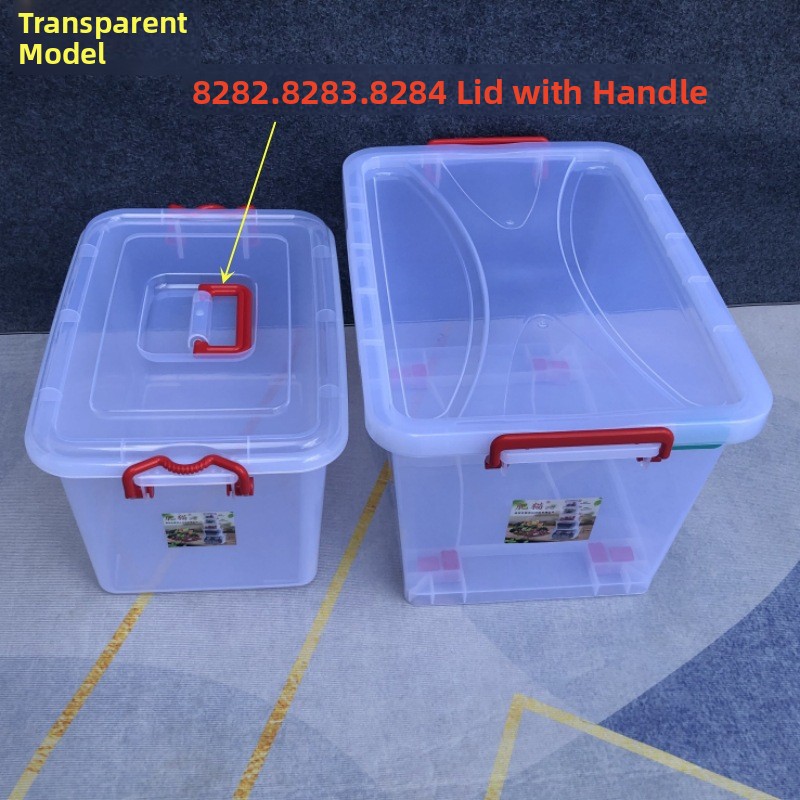 Thickened Plastic Storage Box  - Food Storage With Wheels ulasan dan harga