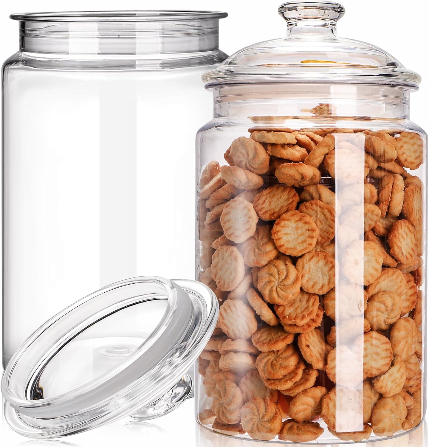 2 Pack 130 oz Large Cookie Jar - Food Storage Jars ulasan dan harga
