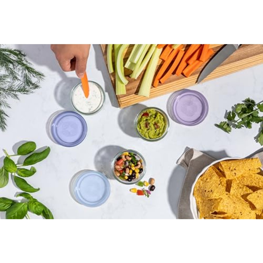 Color Lock Glass Meal Prep Set - Food Storage Glass Container Set ulasan dan harga