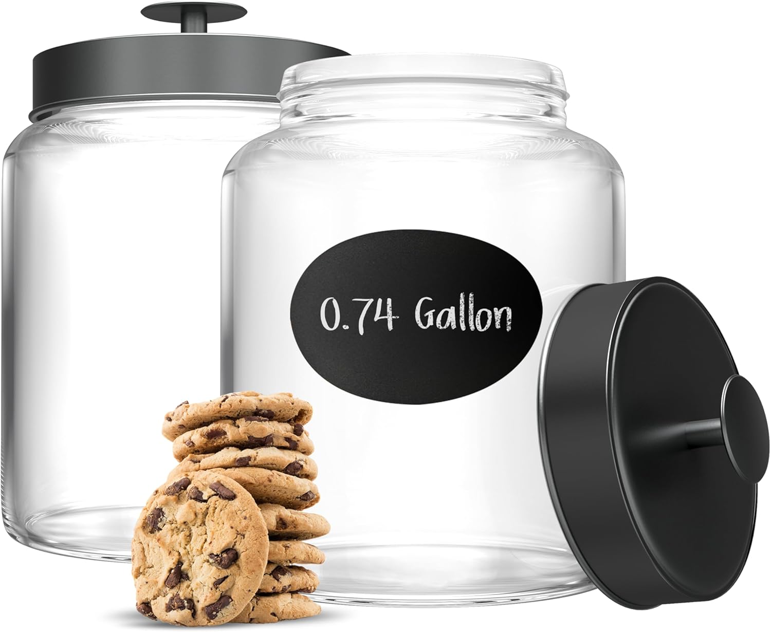 Glass Kitchen Canister Set, Fo - Food Storage Jars ulasan dan harga