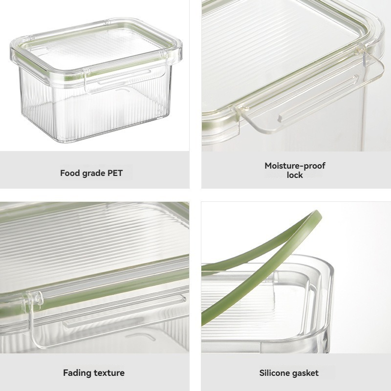 1 pc Rectangular storage conta - Food Storage Not Plastic ulasan dan harga
