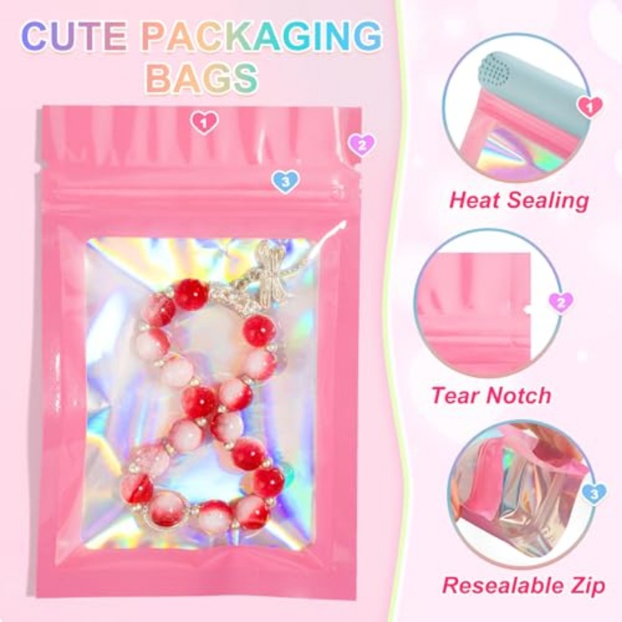 00 Pcs Pink Smell Proof Mylar  - Food Storage Mylar Bags ulasan dan harga