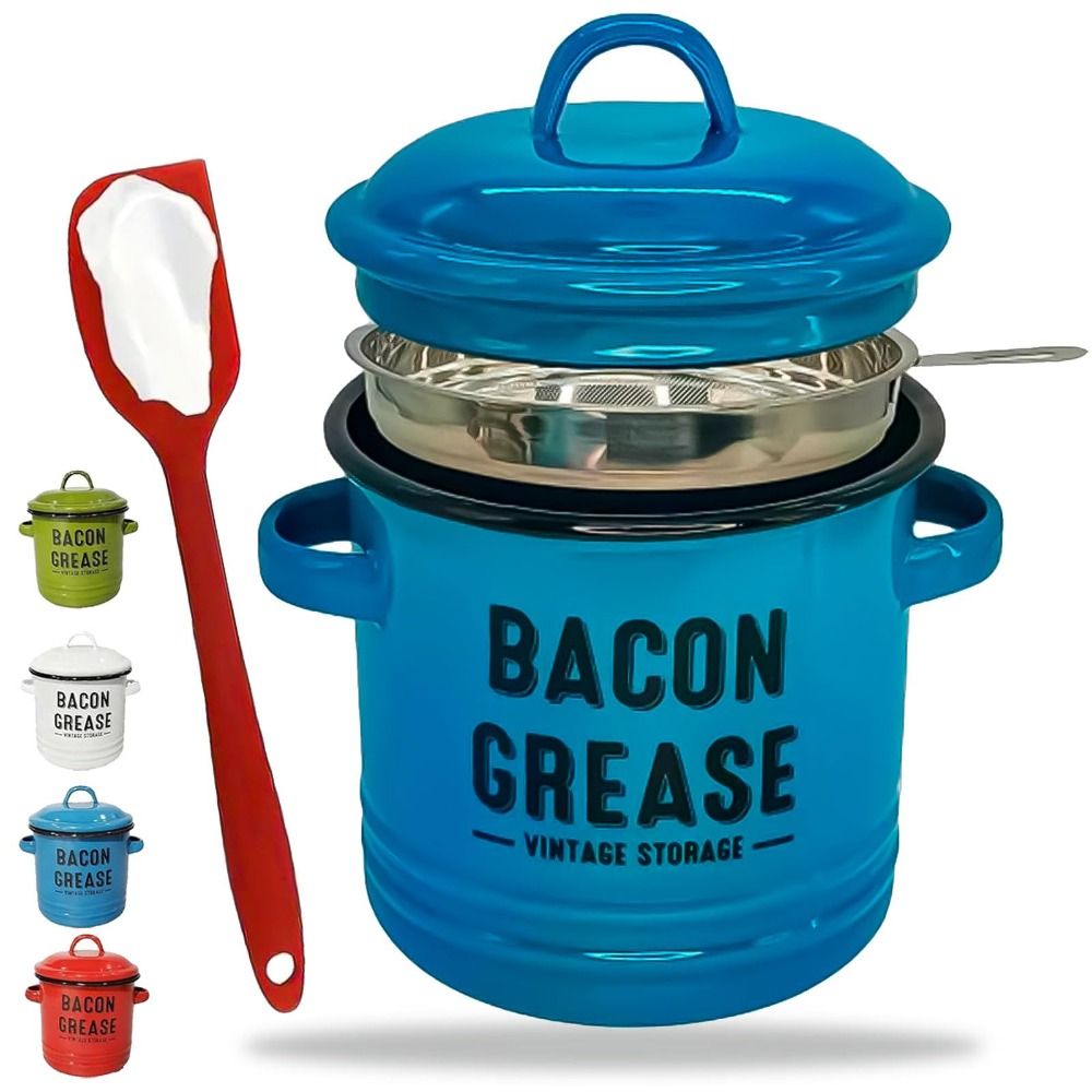 New Large 46 Oz Bacon Grease C - Food Storage News ulasan dan harga