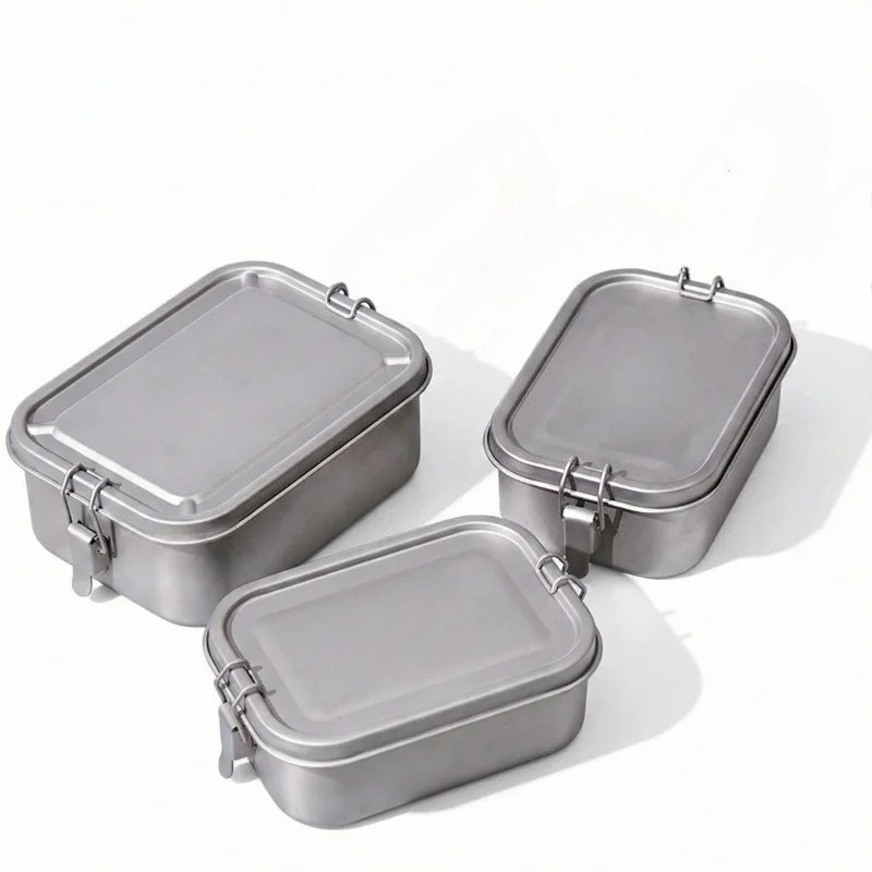 Stainless Steel Lunch Box With - Food Storage Hiking ulasan dan harga