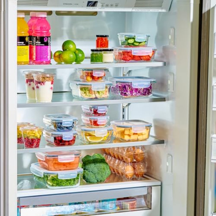 40pc Set Glass Food Storage Co - Food Storage Glass Container Set ulasan dan harga
