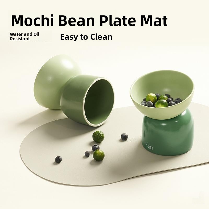 Cute  Bowl PU Leather Mat  Cag - Food Storage Recommendations ulasan dan harga