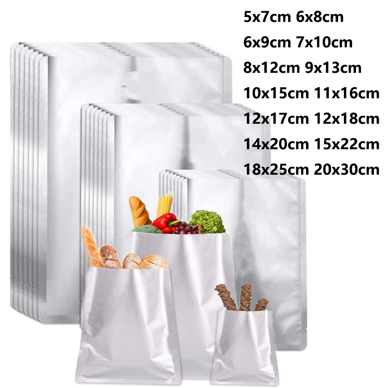 5-50pcs Silver Vacuum Sealer A - Food Storage Mylar Bags ulasan dan harga