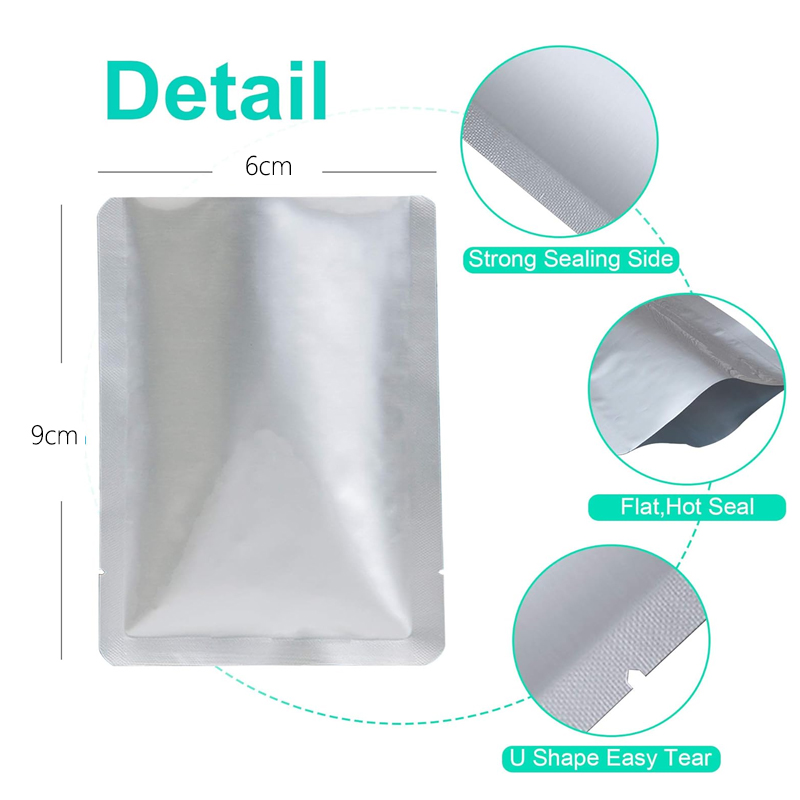 5-50pcs Silver Vacuum Sealer A - Food Storage Mylar Bags ulasan dan harga
