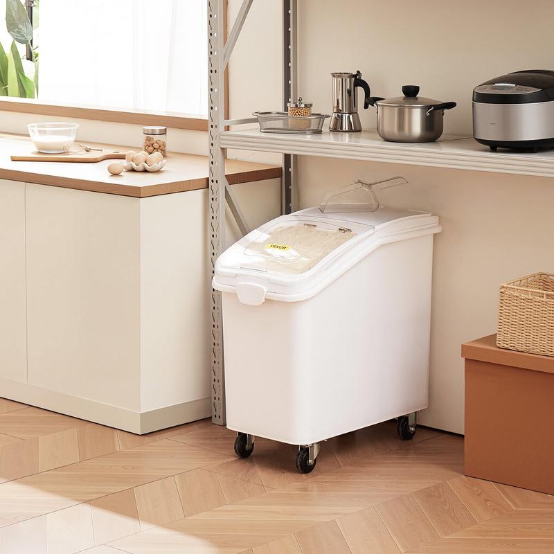 Rice Storage Container, 27Gall - Food Storage With Wheels ulasan dan harga