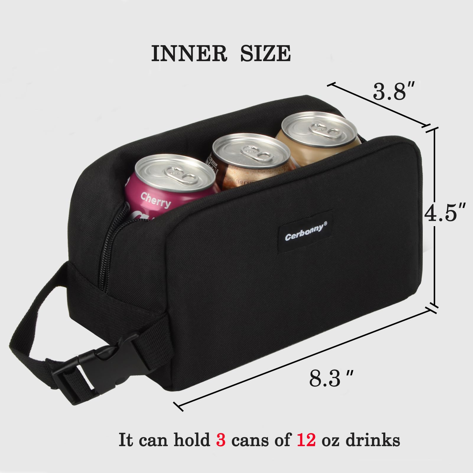 1Pcs Black Insulated Lunch Box - Food Storage Keep Warm ulasan dan harga