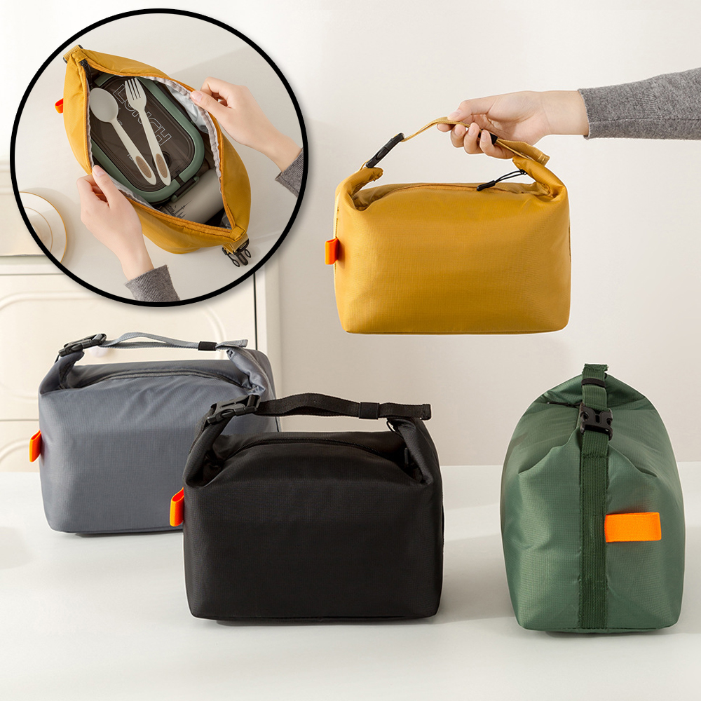 Solid Color Lunch Pack Insulat - Food Storage Keep Warm ulasan dan harga