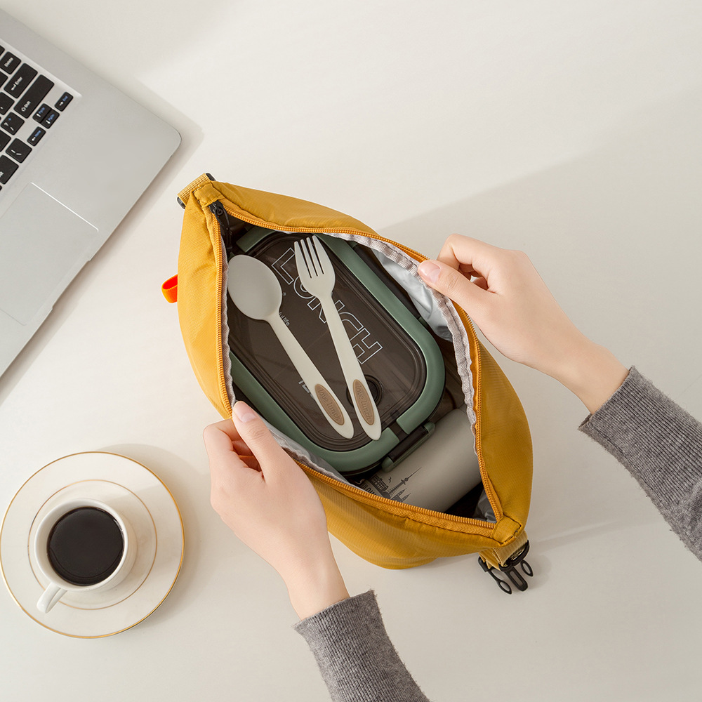 Solid Color Lunch Pack Insulat - Food Storage Keep Warm ulasan dan harga