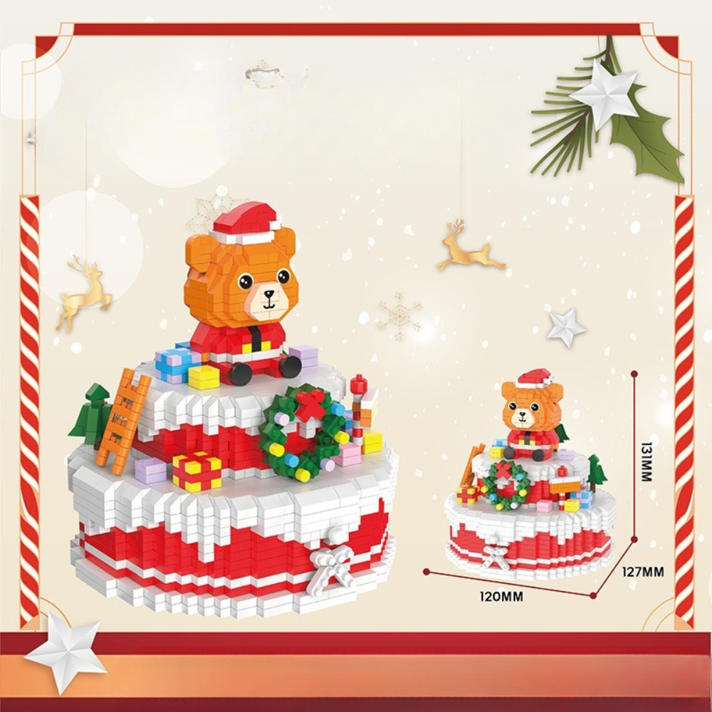 MOC Christmas Bear Cake Storag - Food Storage Not Plastic ulasan dan harga