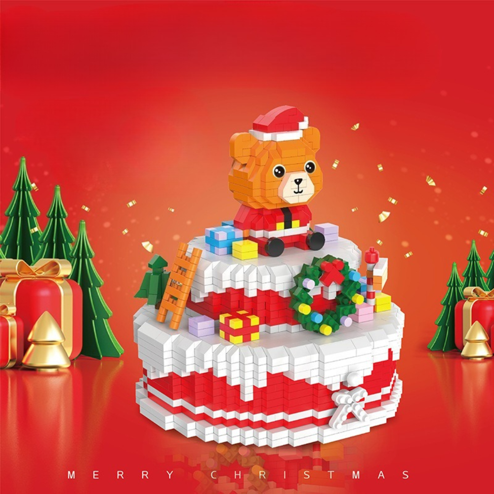 MOC Christmas Bear Cake Storag - Food Storage Not Plastic ulasan dan harga