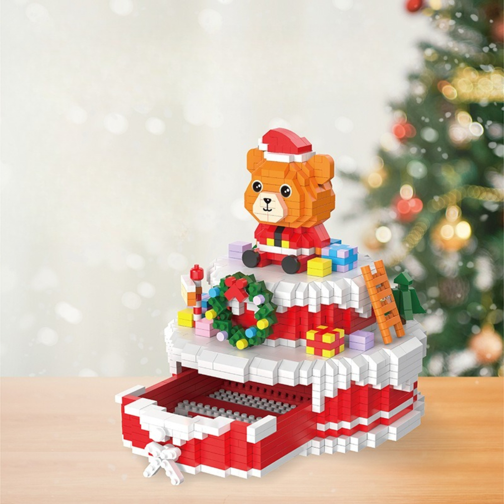 MOC Christmas Bear Cake Storag - Food Storage Not Plastic ulasan dan harga