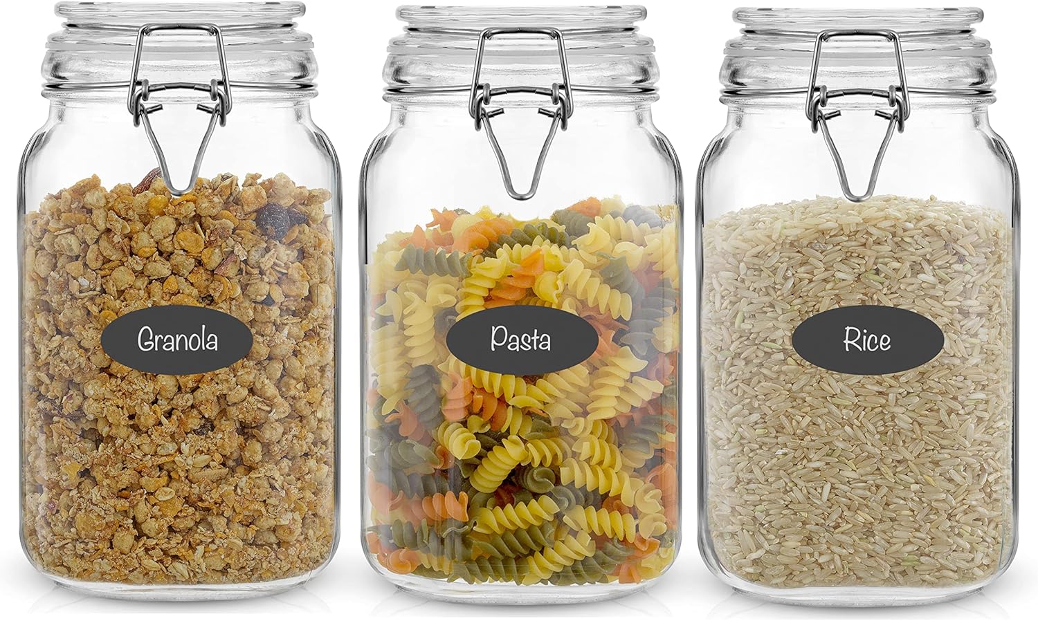 Airtight Glass Jars with Lids  - Food Storage Jars ulasan dan harga