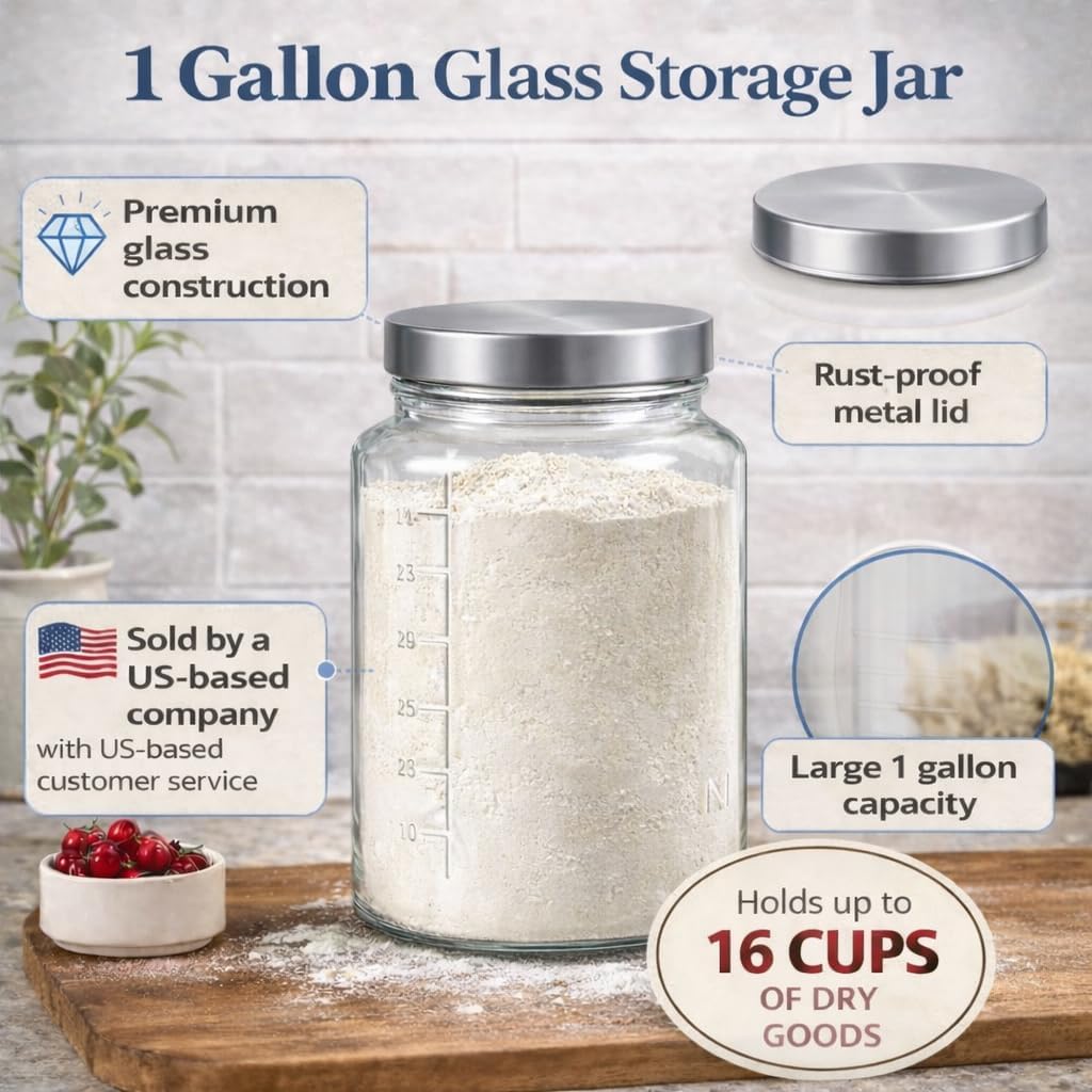 Extra Large    Jar - 1 Gallon  - Food Storage Jars ulasan dan harga