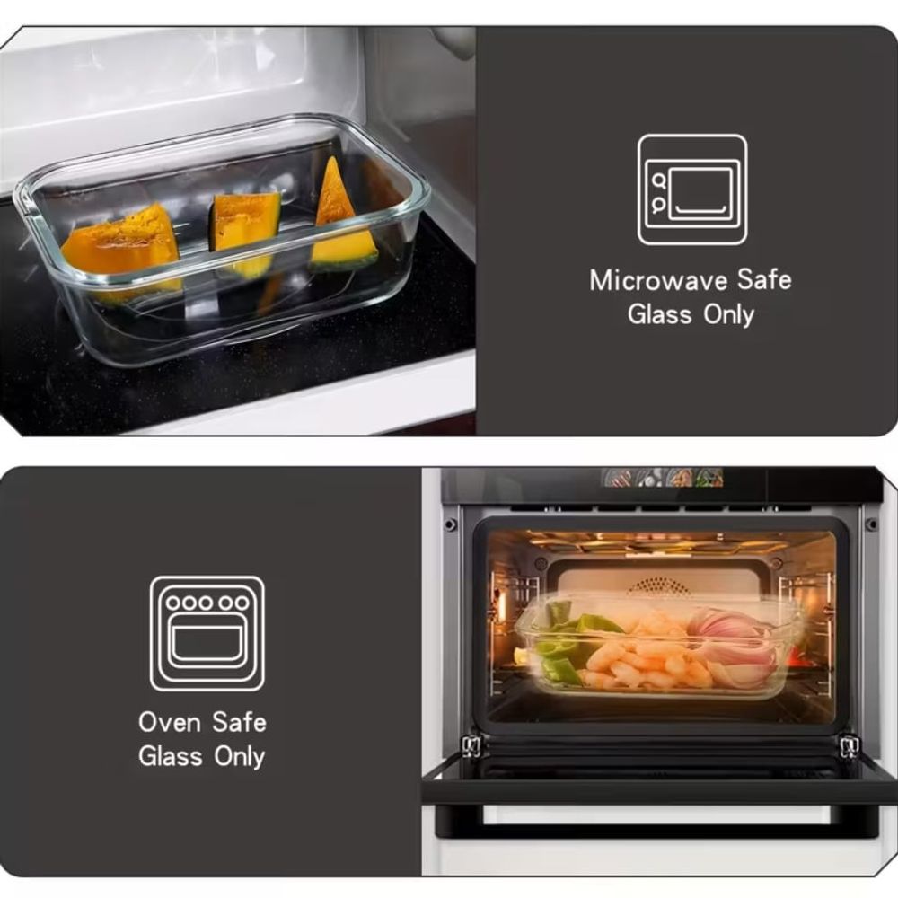 [10-Piece Set] Glass Food Stor - Food Storage Glass Container Set ulasan dan harga