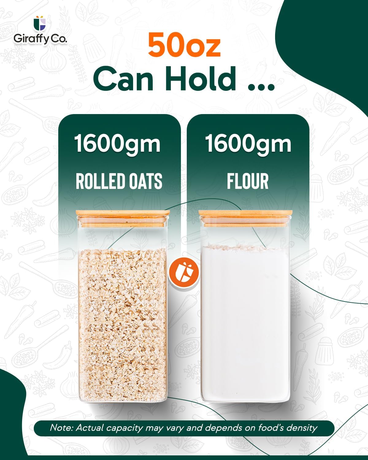 Glass Food Storage Jars with A - Food Storage Jars ulasan dan harga
