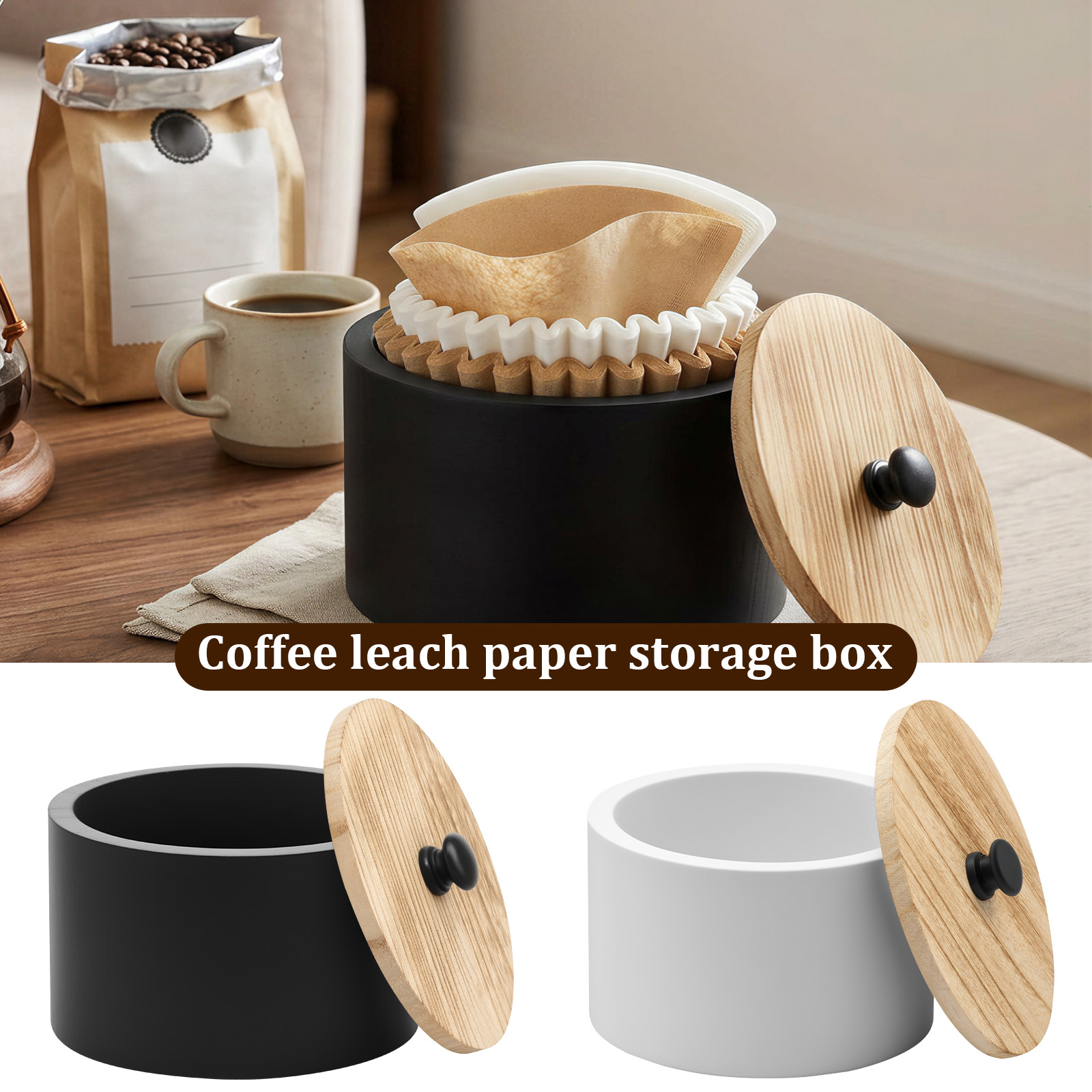 Coffee Filter Holder Wooden Co - Food Storage No Plastic ulasan dan harga