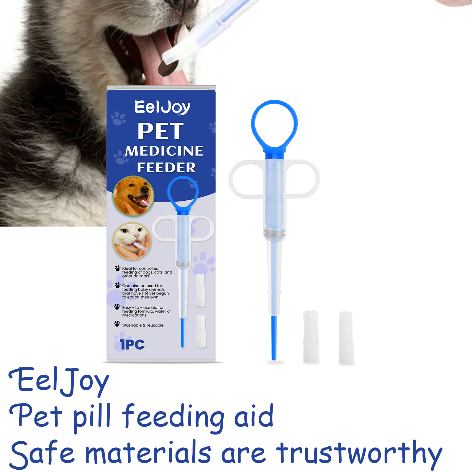 Pet Medicine Feeder Leak-proof - Food Storage Not Plastic ulasan dan harga