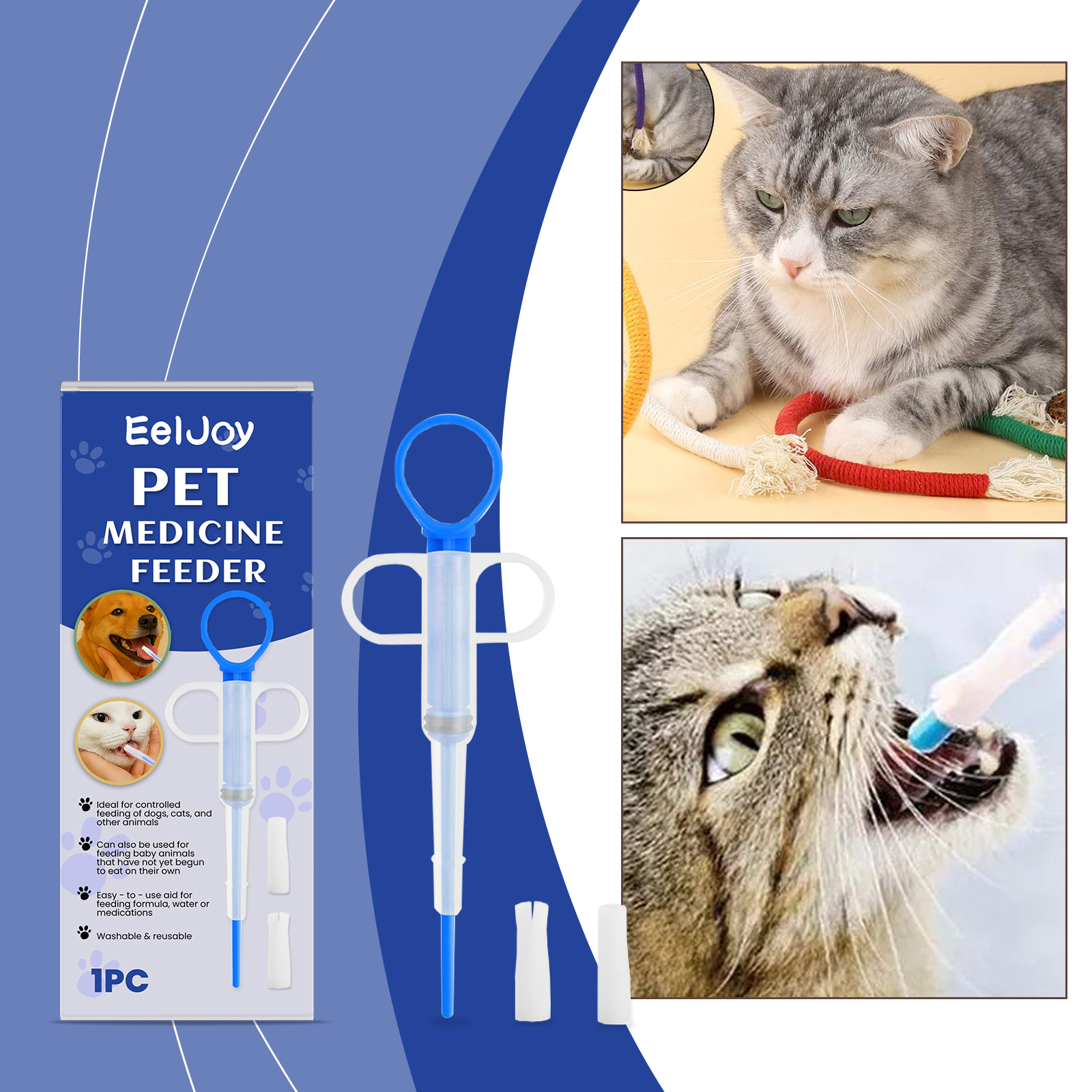 Pet Medicine Feeder Leak-proof - Food Storage Not Plastic ulasan dan harga
