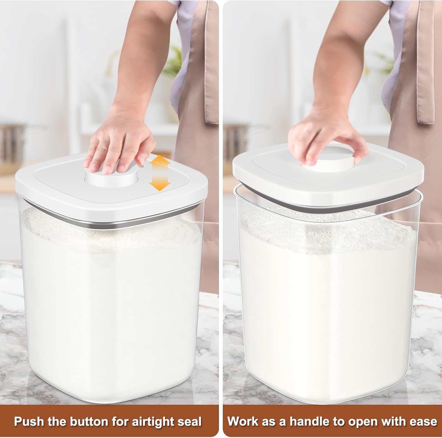 Airtight Rice Container 20 Lbs - Food Storage No Plastic ulasan dan harga