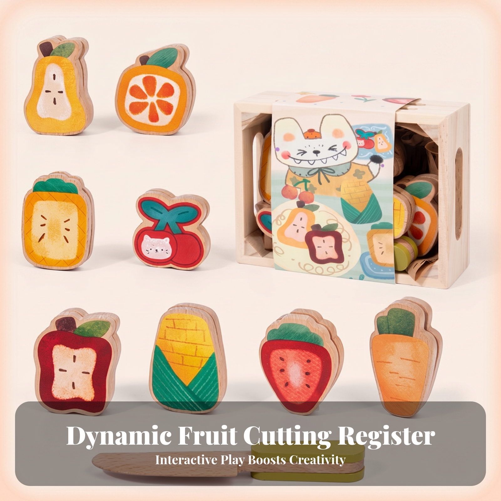 Wooden Pretend Food Set Bright - Food Storage Recommendations ulasan dan harga