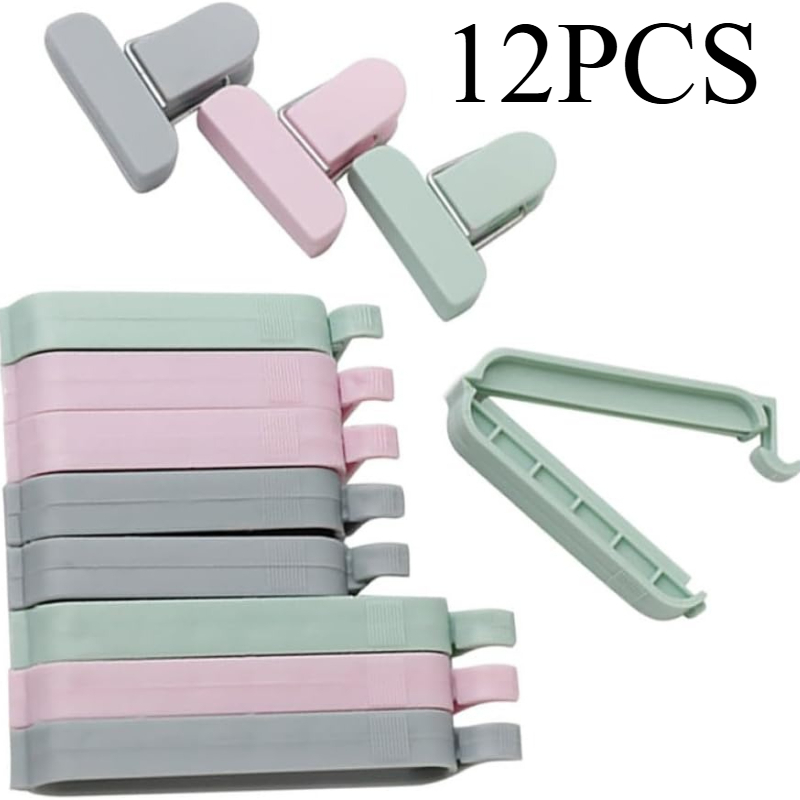 12pcs Mixed Color Plastic Seal - Food Storage No Plastic ulasan dan harga