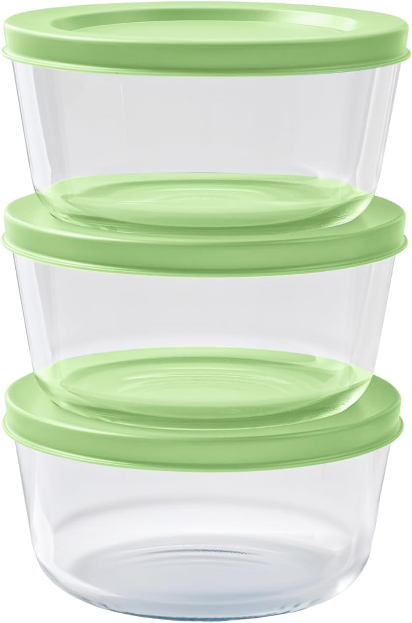 6-Piece Glass Food Storage Con - Food Storage Glass Container Set ulasan dan harga