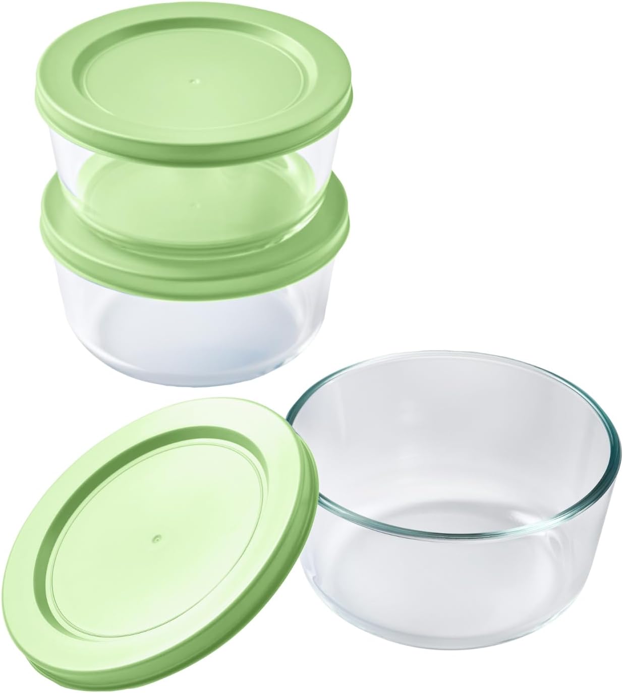 6-Piece Glass Food Storage Con - Food Storage Glass Container Set ulasan dan harga