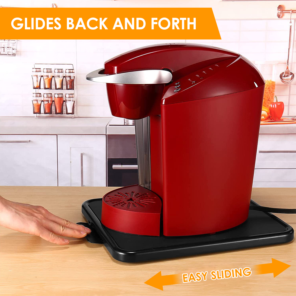 Kitchen Appliance Sliding Tray - Food Storage With Wheels ulasan dan harga