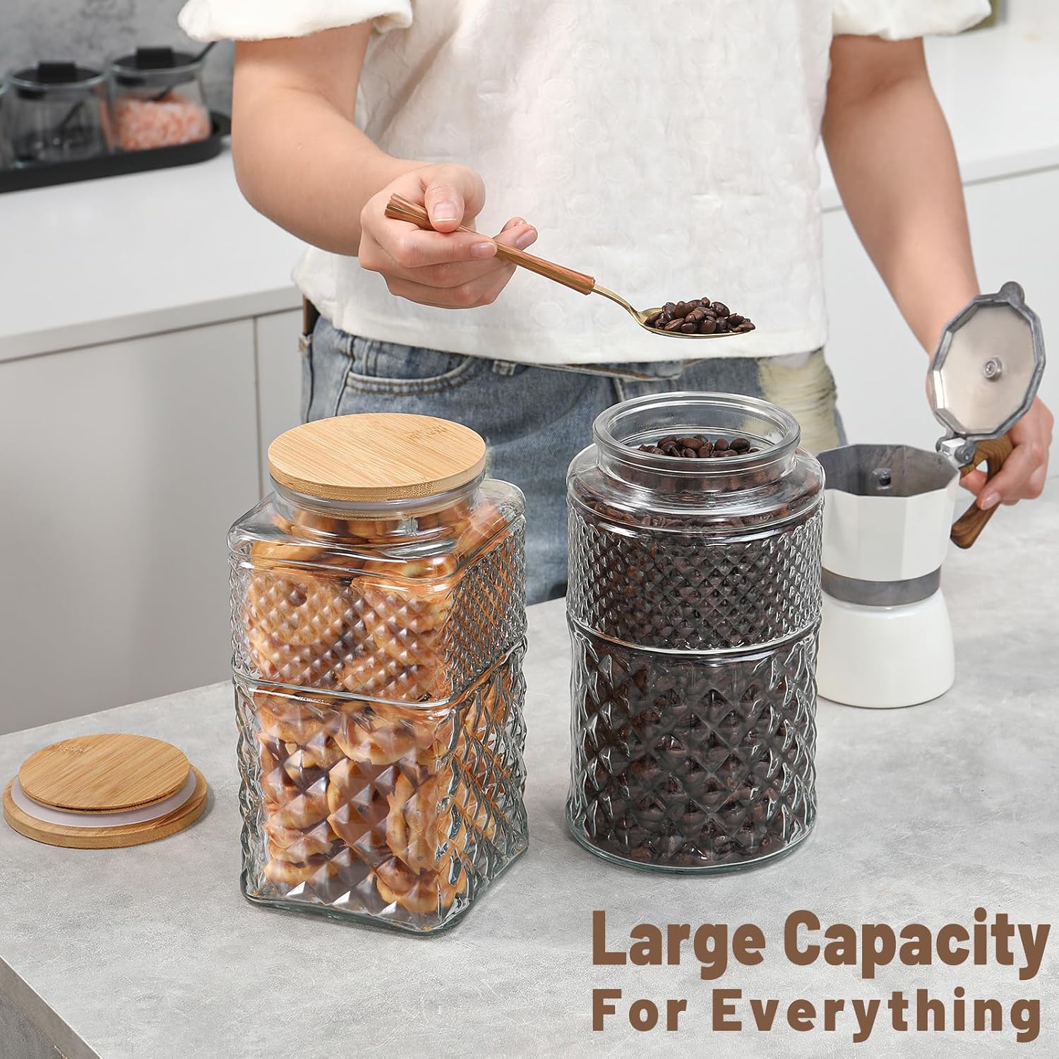 0.7Gallon/2600ml Glass Cookie  - Food Storage Jars ulasan dan harga