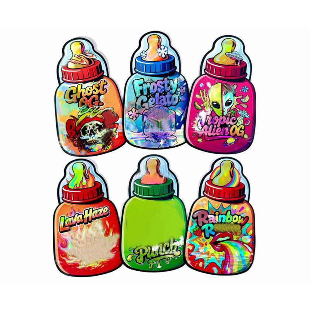 3.5G Bottle Shaped Empty Irreg - Food Storage Mylar Bags ulasan dan harga
