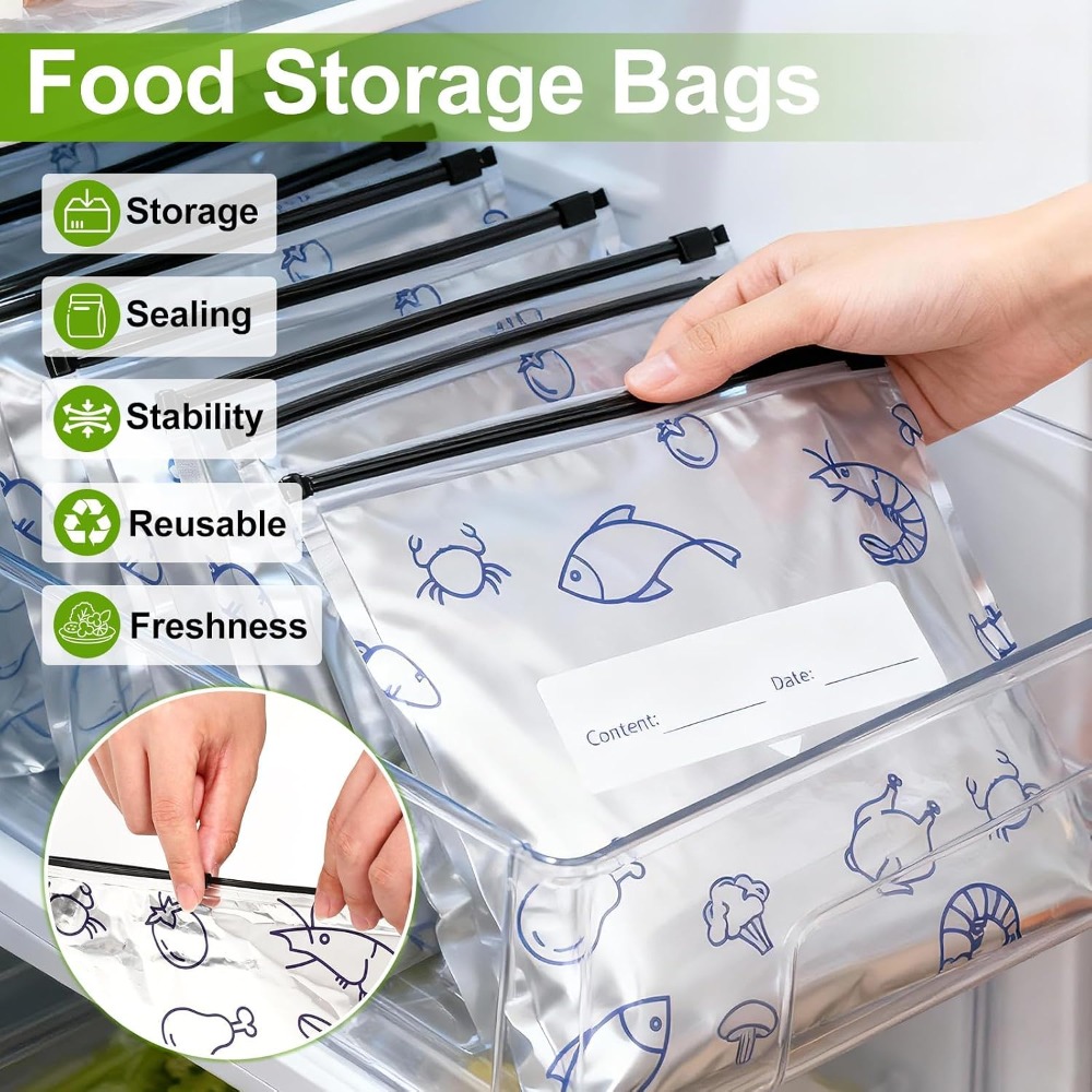 30 Pcs Reusable Mylar Bags for - Food Storage Mylar Bags ulasan dan harga