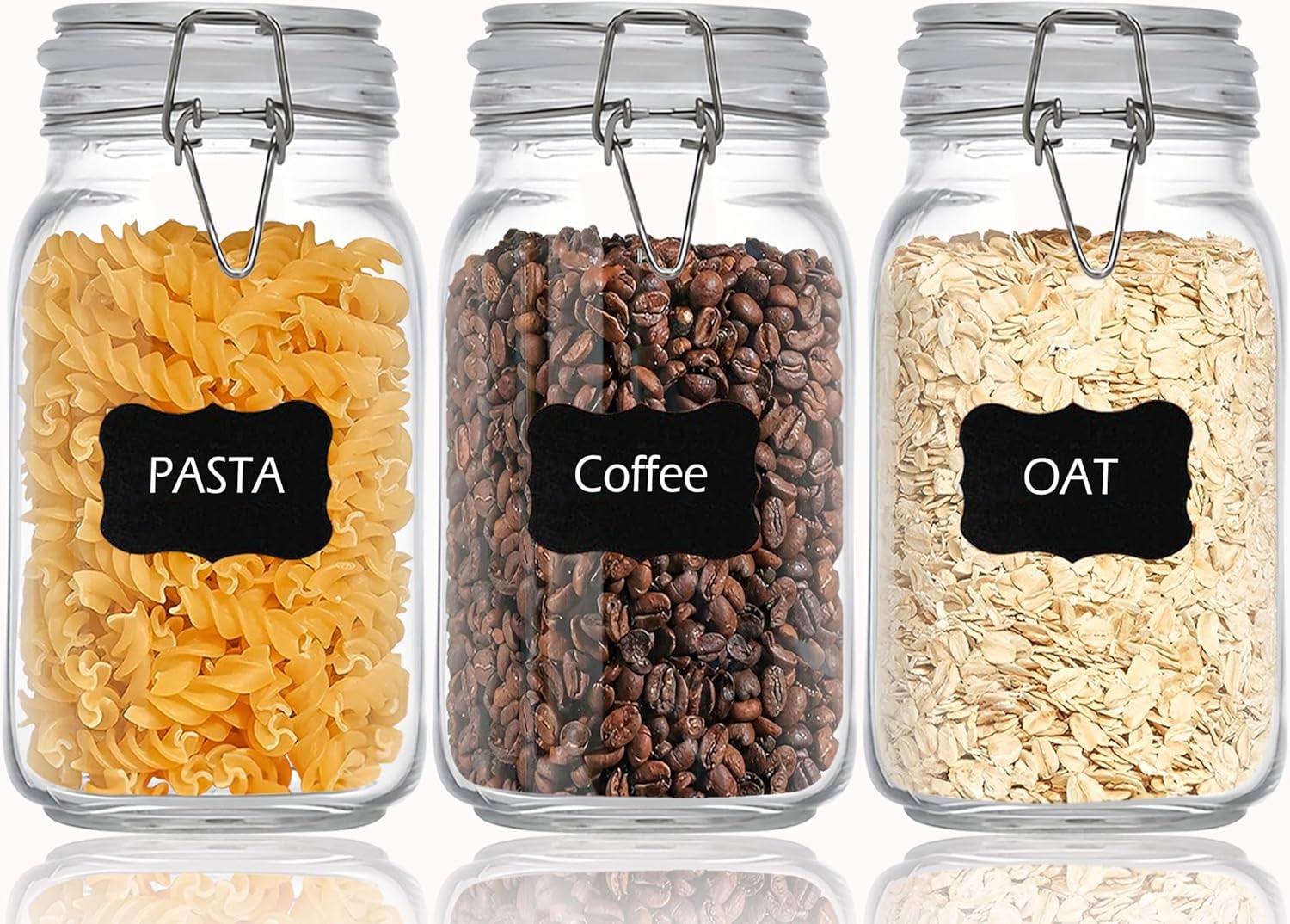 Clear Food Storage Jars 50oz S - Food Storage Jars ulasan dan harga