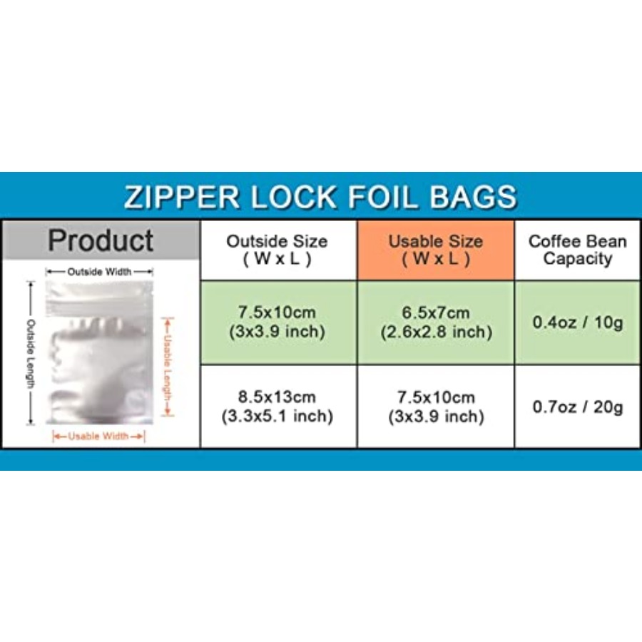 00 Pcs Mylar Bag Food Storage  - Food Storage Mylar Bags ulasan dan harga