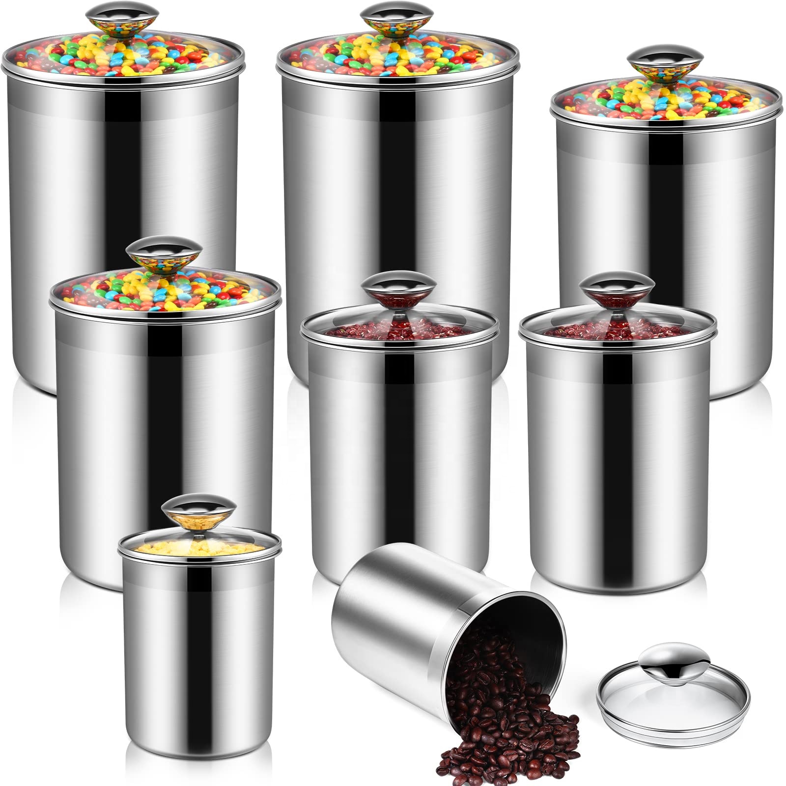Food Storage Containers Tea Co - Food Storage Glass Container Set ulasan dan harga