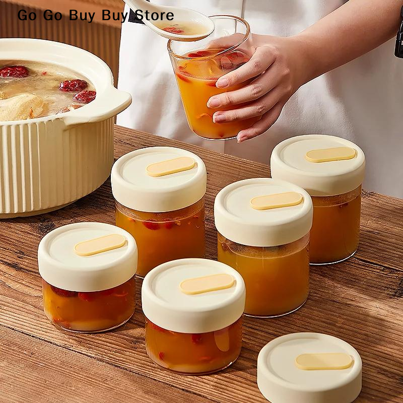 【ST】1Pc 240/400ML Glass Food S - Food Storage Jars ulasan dan harga