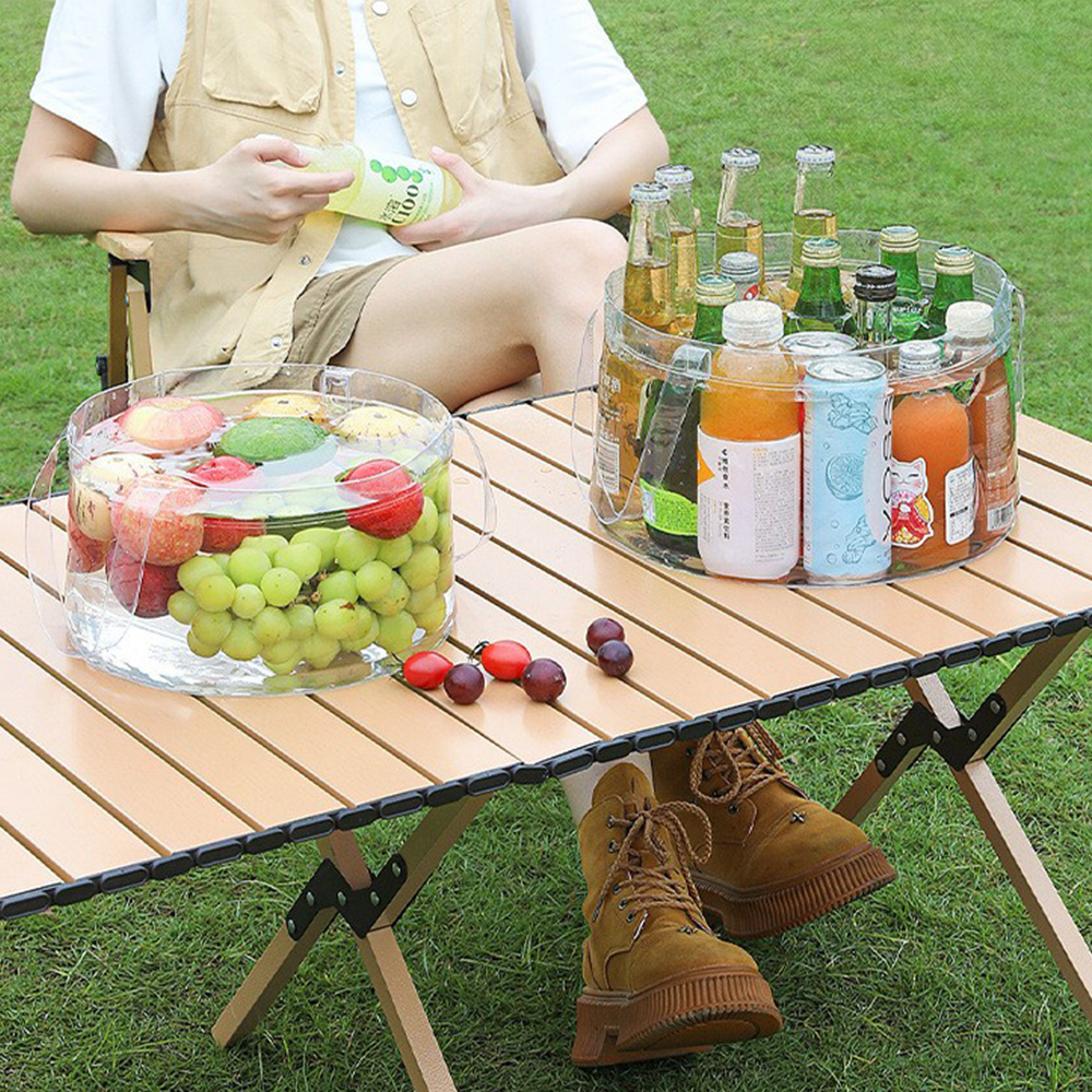 Foldable Transparent Bucket Pi - Food Storage Not Plastic ulasan dan harga